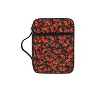 VCzsdff Borsa portaoggetti con stampa di farfalle monarca, porta cancelleria resistente all'acqua, custodia per studio di culto della chiesa
