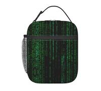 VCzsdff Borsa termica per il pranzo con stampa Hacker Era, borsa termica per il pranzo, borsa termica portatile con tracolla rimovibile e tasche