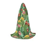 VCzsdff Cactus Floreale Bloom Gotico Medievale Con Cappuccio Mantello Per Adolescenti Cosplay Costume Rinascimento Fiera Palcoscenico Teatro Robe