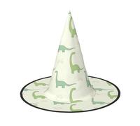 VCzsdff Cappello di Halloween del panno di Oxford di Cosplay di stampa del dinosauro per le feste di Halloween, cappello della strega alto 13 pollici leggero