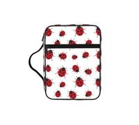 VCzsdff Coccinella stampato Scripture Storage Bag, Water Resistant Stationery Holder, Church Worship Study Case