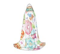 VCzsdff Cupcakes Ciambelle Muffins Sugar Gothic Medievale Mantello Con Cappuccio Per Adolescenti Cosplay Costume Rinascimento Fiera Palcoscenico Teatro Robe