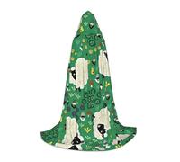 VCzsdff Cute Cartoon Sheep Gothic Medievale Cappuccio Mantello Per Adolescenti Cosplay Costume Rinascimento Fiera Palcoscenico Teatro Robe