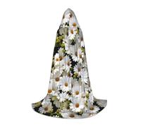 VCzsdff Daisy Flower - Mantello medievale gotico con cappuccio, per adolescenti, cosplay, feste rinascimentali, fiere, teatro, vestaglia