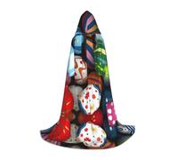 VCzsdff Easter Eggs1 - Mantello gotico medievale con cappuccio, per adolescenti, cosplay, feste rinascimentali, fiere, teatro, vestaglia