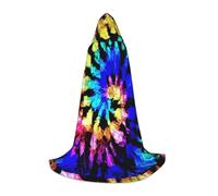 VCzsdff Exotic Tribe Tie Dye Style Gothic Medievale Mantello Con Cappuccio Per Adolescenti Cosplay Costume Rinascimento Fiera Palcoscenico Teatro Robe