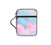 VCzsdff Fantacy Sky stampato Scripture Storage Bag, resistente all'acqua Cancelleria Holder Church Worship Study Case