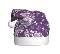 VCzsdff Farfalle viola stampa unisex adulto cerimonia annuale 1 pz fasce per capelli decorazione albero di Natale pupazzo di neve cappello di Babbo Natale