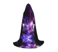 VCzsdff Galaxy Sky. Mantello gotico medievale con cappuccio per adolescenti costume rinascimentale fiera palcoscenico teatro vestaglia
