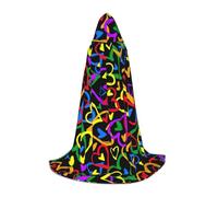 VCzsdff Gay Pride Rainbow Gothic Medievale Mantello Con Cappuccio Per Adolescenti Cosplay Costume Rinascimento Fiera Palcoscenico Teatro Robe