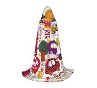 VCzsdff Giornale scolastico in inglese gotico medievale mantello con cappuccio per adolescenti cosplay costume rinascimentale fiera teatro Robe