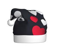 VCzsdff Happy Valentine'S Day2 Stampa Unisex Adulto Cerimonia Annuale 1 Pz Fasce di Natale Decorazione Albero di Natale Pupazzo di Neve Cappello di Babbo Natale