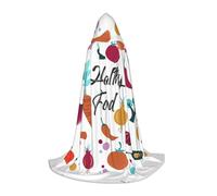 VCzsdff Healthy Food Gotico Medievale Mantello Con Cappuccio Per Adolescenti Cosplay Costume Rinascimento Fiera Palcoscenico Teatro Robe