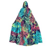 VCzsdff Illustrazione arte digitale foglia stampa carnevale forniture partito, adulto economico mantello con cappuccio, mantello con cappuccio 57,8 pollici lunghezza per Halloween