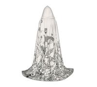 VCzsdff Mantello con cappuccio gotico medievale con incisione floreale erbe botaniche per adolescenti costume cosplay rinascimentale fiera palcoscenico teatro vestaglia