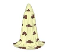 VCzsdff Mantello medievale con cappuccio per adolescenti bradipo del sonno gotico costume rinascimentale fiera teatro vestaglia