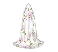 VCzsdff Mantello medievale gotico con cappuccio per adolescenti con fiore di vite costume rinascimentale fiera palcoscenico teatro vestaglia