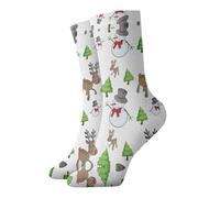VCzsdff Merry Christmas Happy Plush House And Office Socks, comodi calzini antiscivolo per interni comfort