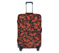 VCzsdff Monarch Butterflies Printing - Copertura per valigia, lavabile, antigraffio, adatta per bagagli da 45,7 a 81,7 cm, bianco, XL