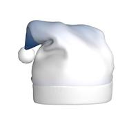 VCzsdff Ombre Texture Blu Stampa Unisex Adulto Cerimonia Annuale 1 Pz Fasce di Natale Decorazione Albero di Natale Pupazzo di Neve Cappello di Babbo Natale