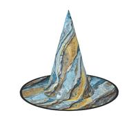 VCzsdff Rock Layers Stampa Cosplay Oxford Panno Cappello di Halloween Per Le Feste di Halloween, Leggero 33 Pollici Cappello Strega Alto