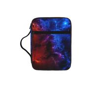 VCzsdff Sacchetto di immagazzinaggio delle scritture stampato del cielo rosso e blu, supporto resistente all'acqua della cancelleria, caso di studio di culto della chiesa