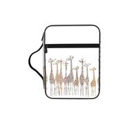 VCzsdff Simpatico cartone animato divertente giraffe stampato Scrittura Storage Bag, resistente all'acqua Cancelleria Holder Church Worship Study Case