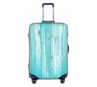 VCzsdff Tavole di legno Texture Carta da parati Stampa Dei Bagagli Copertura Lavabile Valigia Protector Anti Graffio Copertura Della Valigia Adatto 18 a 32 Pollici Bagagli, bianco, XL