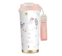 VCzsdff You are Magical Bicchiere da caffè isolato con coperchio a prova di perdite, tazza da viaggio in acciaio inossidabile 316 con cinturino da polso