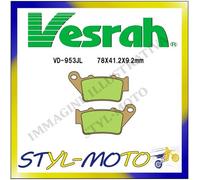 VD-953JL PASTIGLIE FRENI POSTERIORI SINTERIZZATE VESRAH HUSABERG FE 450 E 2006