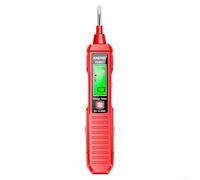 VD807 Rilevatore di tensione intelligente con penna digitale con torcia a LED, tester per fili vivi e neutri da 12-300 V, display a due colori, suono e luce (rosso)