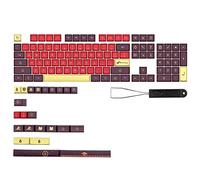 Vdaxvme 130 Tasti Retro Keycaps PBT Sublimazione Colorante Personalizzato XDA Keycap per Meccanica MX Tastiera per Chiave