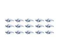 Vdaxvme 15 pezzi non verniciati Swimbait Lure Blanks Crankbait per esche da trota, pesca d'acqua dolce e salata, esche trasparenti
