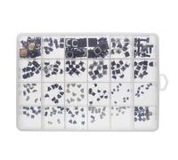 Vdaxvme 25 valori MicroSwitch Momentary 250 pezzi interruttori tattili diversi kit per progetti elettronici Momentary Tact Switches Kit