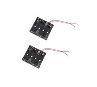 Vdaxvme 2Pcs Secure Connection 2A Battery Case Flessibile Cablaggio Box 2/3/4-slot impedisce contatti allentati nel supporto della batteria dei dispositivi elettronici