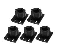 Vdaxvme Adattatore per supporto per telefono in ABS da 17 mm rotondo morto a 4 fibbie per supporto per cellulare per auto supporto per tablet