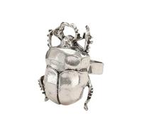 Vdaxvme Anelli metallici alla moda con scarabeo, stile vintage, accessori fantastici per l'uso quotidiano e occasioni speciali, animali alla moda