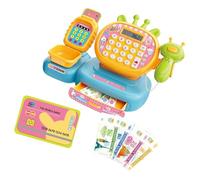 Vdaxvme Bambini Supermarket Checkout Set Con Scanner Realistico Strumento di Apprendimento Matematica Primo e Memoria Compatta Da 3 A 6 Immagina Supermercato Checkout Per Giocare