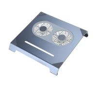 Vdaxvme Boneruy - Supporto di raffreddamento per laptop con doppia ventola silenziosa per notebook, supporto per tablet, in lega di alluminio