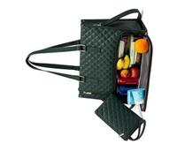 Vdaxvme Borsa per il pranzo da donna, per computer portatile, con scomparto isolato per il pranzo, contenitore per alimenti, custodia per computer, ricambio per donne professionali, con scomparto
