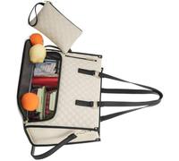 Vdaxvme Borsa per il pranzo da donna, per computer portatile, con scomparto isolato per il pranzo, contenitore per alimenti, custodia per computer, ricambio per donne professionali, con scomparto