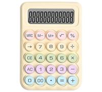 Vdaxvme Calcolatrice da tavolo elegante con lettura a 12 cifre, comoda tastiera meccanica per calcoli quotidiani