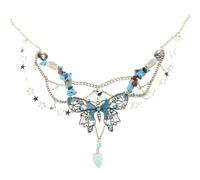 Vdaxvme Catena alla moda con perline a forma di farfalla, accattivante catena per la vita con perline a farfalla, catena per il corpo contemporanea da indossare tutti i giorni