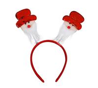 Vdaxvme Cerchietto a tema natalizio con fiocco di neve e fiocco di neve, accessori per feste, festival, fascia per capelli per bambini e adulti