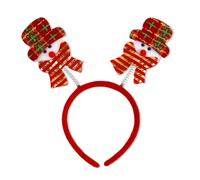Vdaxvme Cerchietto a tema natalizio con fiocco di neve e fiocco di neve, accessori per feste, festival, fascia per capelli per bambini e adulti
