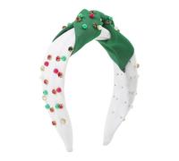 Vdaxvme Cerchietto natalizio con perline e perline, per Natale, feste in maschera