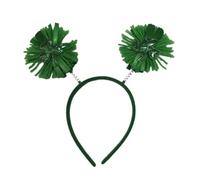 Vdaxvme Cerchietto peloso per StPatrick Day Decorazione per capelli con trifoglio irlandese Copricapo per feste Accessori per feste Cerchietto decorativo per capelli