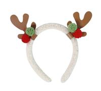 Vdaxvme Cerchietto per capelli a forma di corna di renna, per ragazze e donne, per servizi fotografici, Natale, cosplay, feste, con paillettes