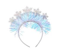 Vdaxvme Cerchietto per capelli a forma di fiocco di neve, per adulti, adolescenti, carnevale, feste, balli studenteschi, cosplay