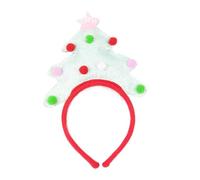 Vdaxvme Cerchietto per capelli glitterato a forma di cappello di Natale, accessorio per feste in maschera